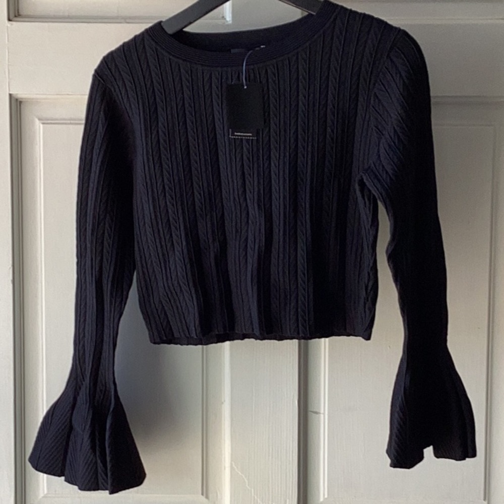 Brand New Bebe Crop Sweater/Blouse